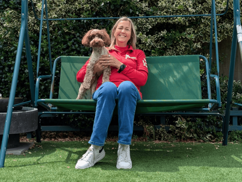 Pet sitter with We Love Pets