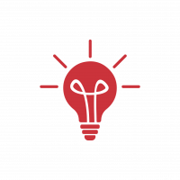 Red lightbulb icon