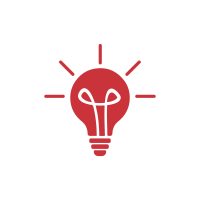 Red lightbulb icon